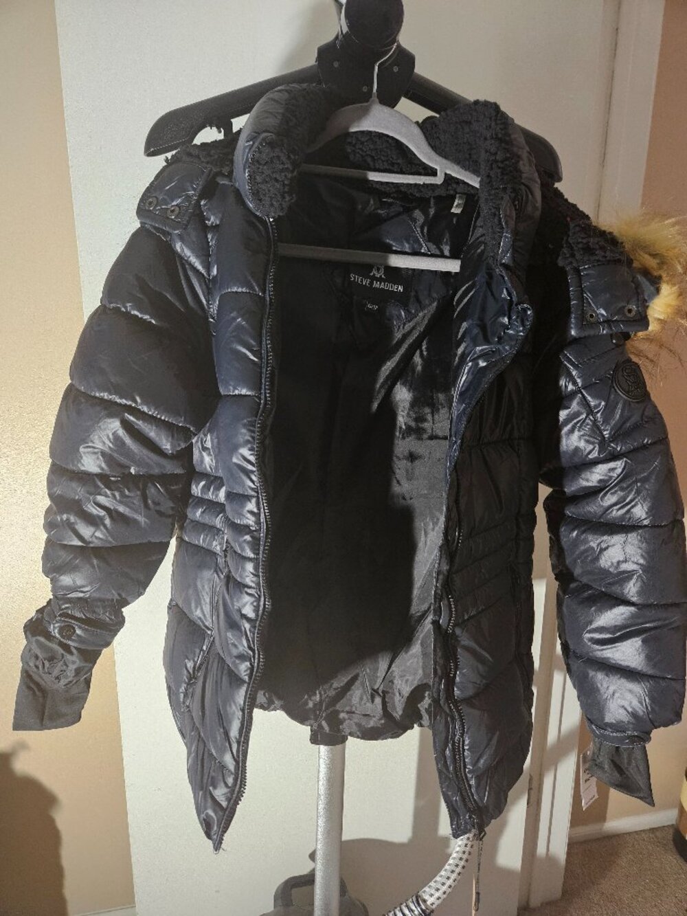 Steve Madden Olivia Coat – Size XS – Black